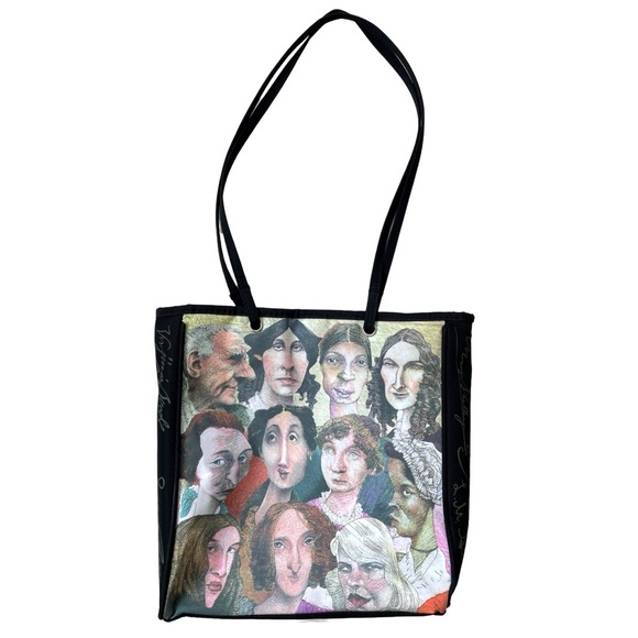 Literary Authors Art Tote Bag (Jane Austen, Woolf, Plath, Shelley, etc.), 11x12” - Picture 7 of 7